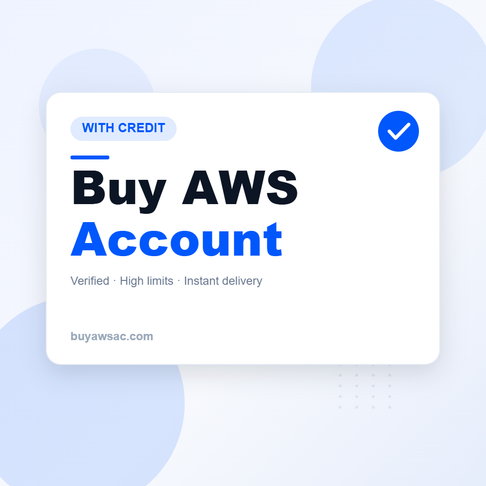 Buy AWS account with credit